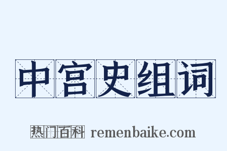 中宫史组词是什么意思的图片